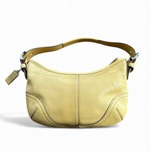 Coach 9541 Yellow Leather Shoulder Y2K Bag